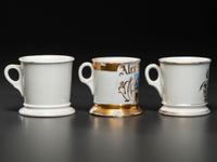 Three Carpentry Related Occupational Shaving Mugs
