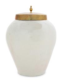 A Delft Blue and White Tobacco Jar