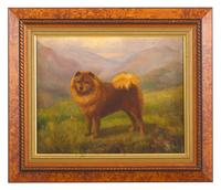 A Chow in a Mountainous Landscape