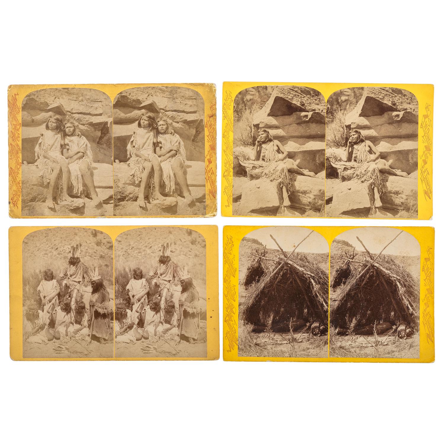 [WESTERN AMERICANA]. HILLERS, John Karl (1843-1925) & BEAMAN, Elias Ocott (active 1870s), photographers. A set of 55 Powell Survey stereoviews from the series Indians of the Colorado Valley . Various publishers, ca 1874.