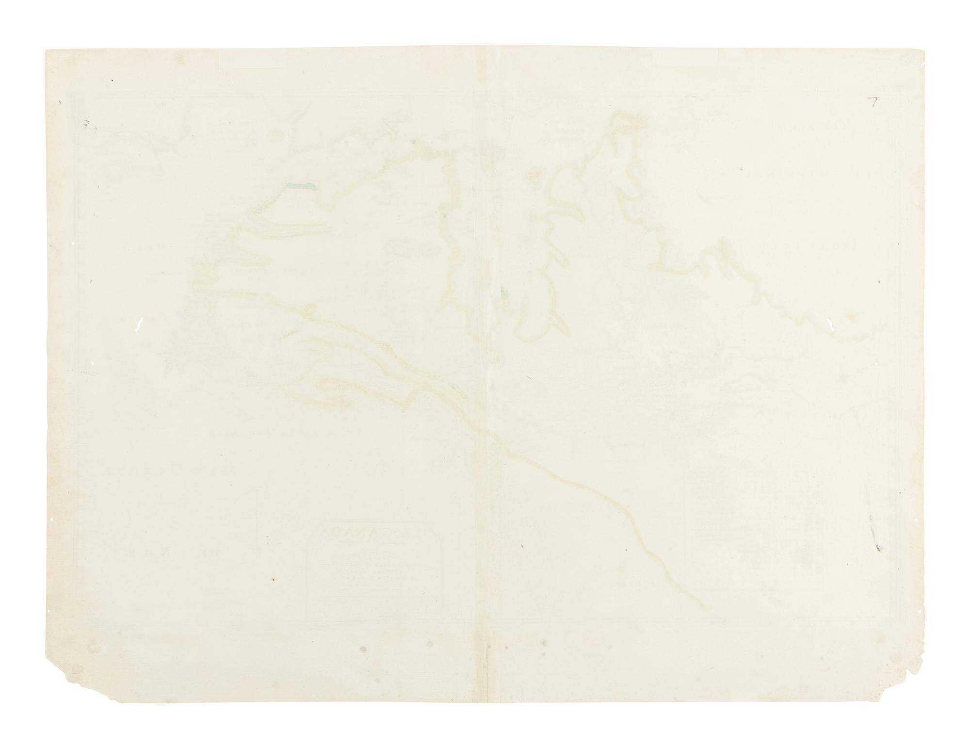 [MAP]. CHAMPLAIN, Samuel De (1574-1635) and Pierre DU VAL (1619-1683). Le Canada Faict par le Sr de Champlain ou sont La Nouvelle France, La Nouvelle Angleterre, La Nouvelle Holande, La Nouvelle Suede, La Virginie &c. Avec les Nationes Voisines . Paris, ca 1664.