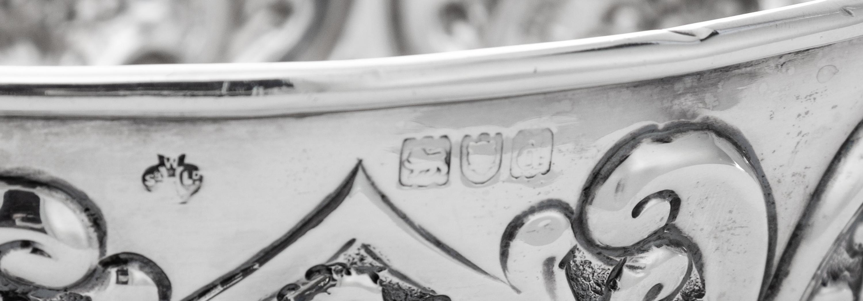 A Group of Five Victorian Silver Articles, Various makers, comprising a silver tea caddy marked for George Nathan & Ridley Hayes, Chest