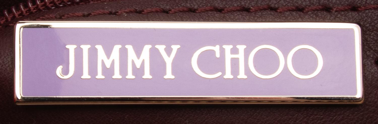Jimmy Choo, Purple Velvet & Snakeskin Handbag