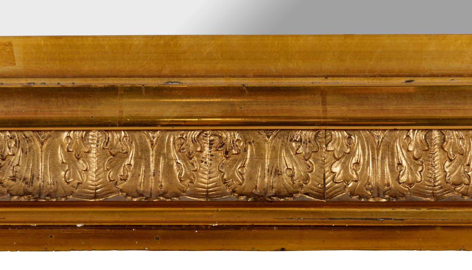 A Federal Style Giltwood Overmantel Mirror