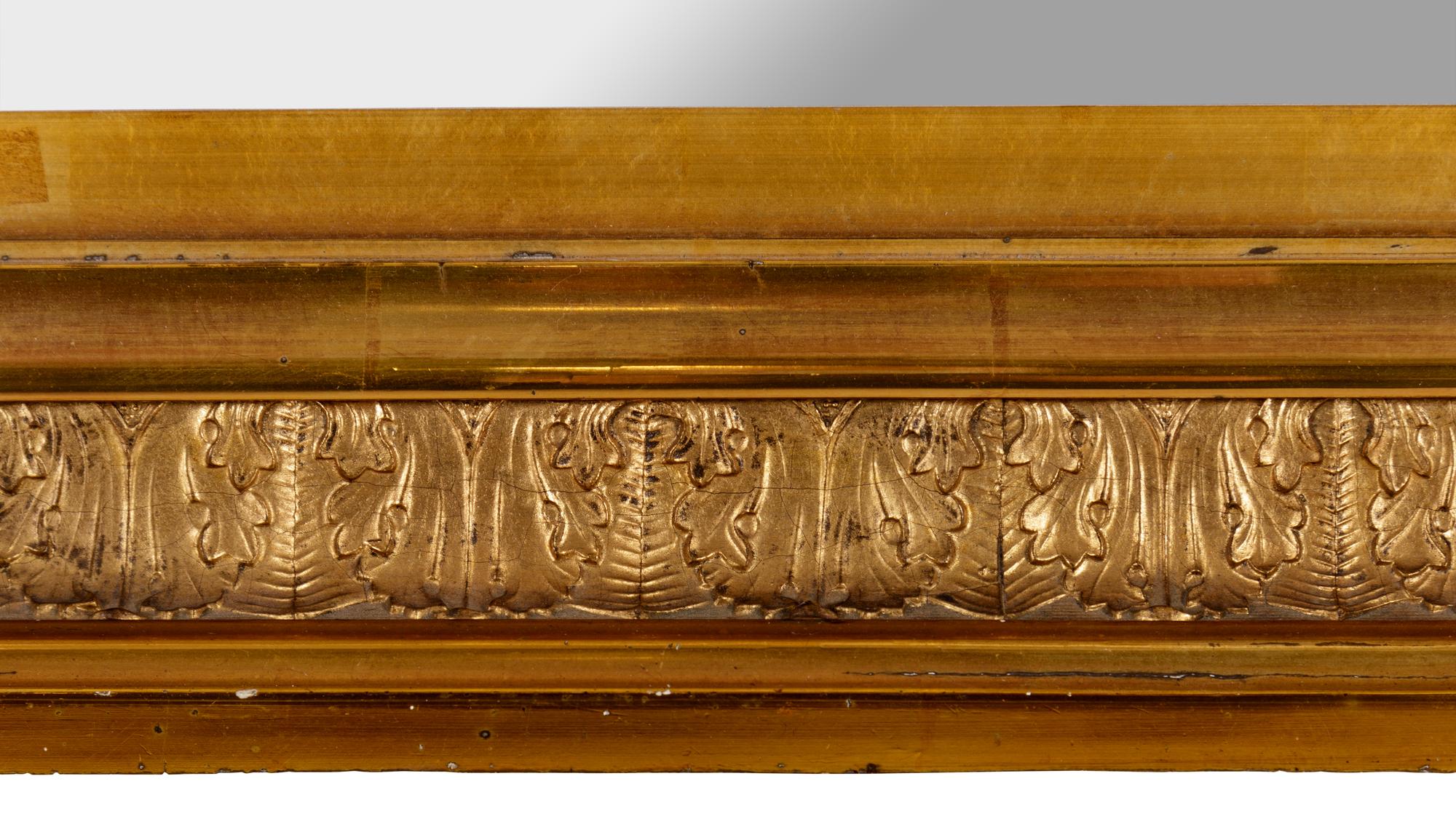 A Federal Style Giltwood Overmantel Mirror