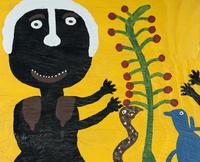 Adam & Eve + Fruit Tree & Bird Snake