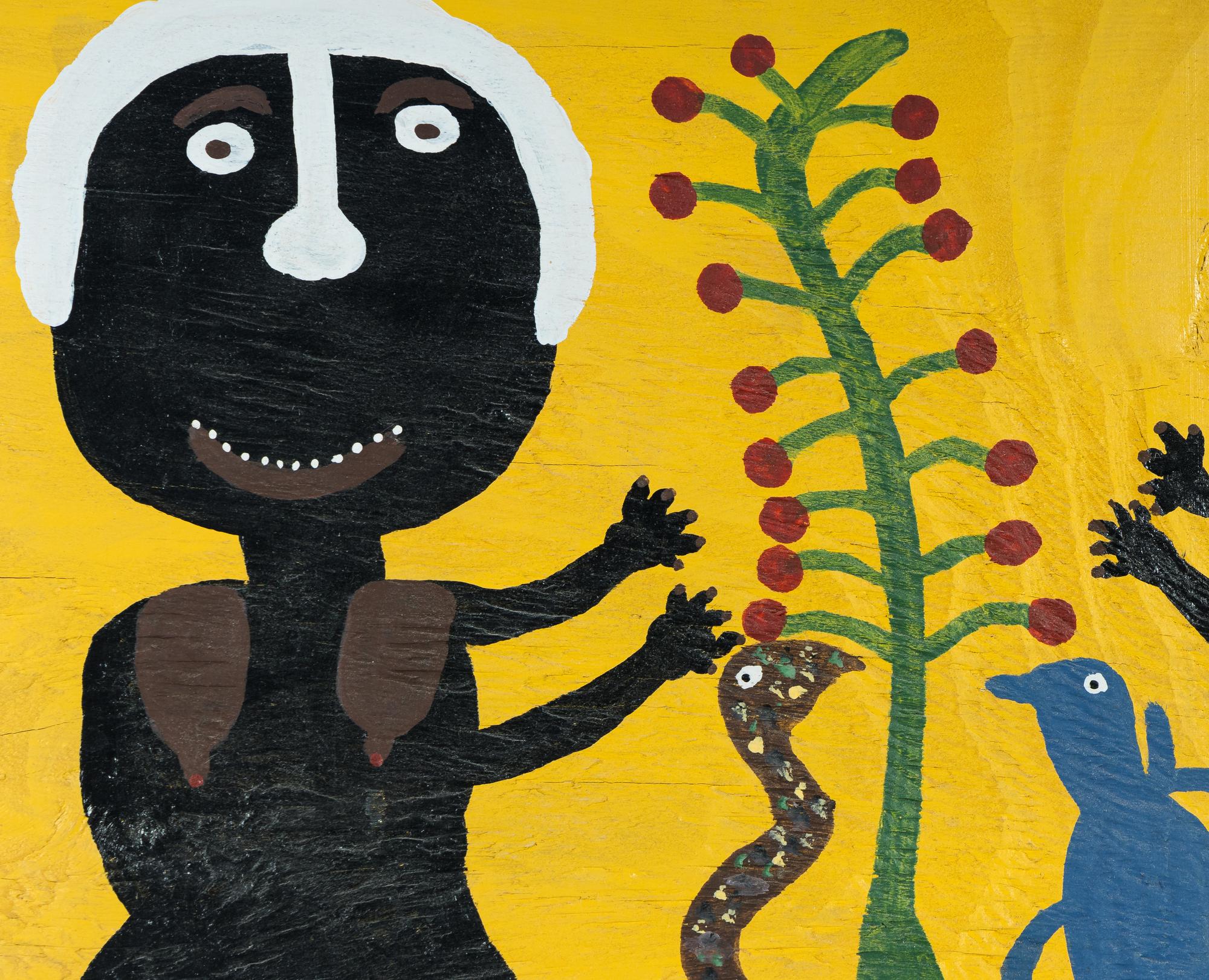Adam & Eve + Fruit Tree & Bird Snake