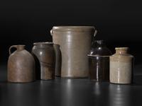 Sixteen Stoneware Vessels