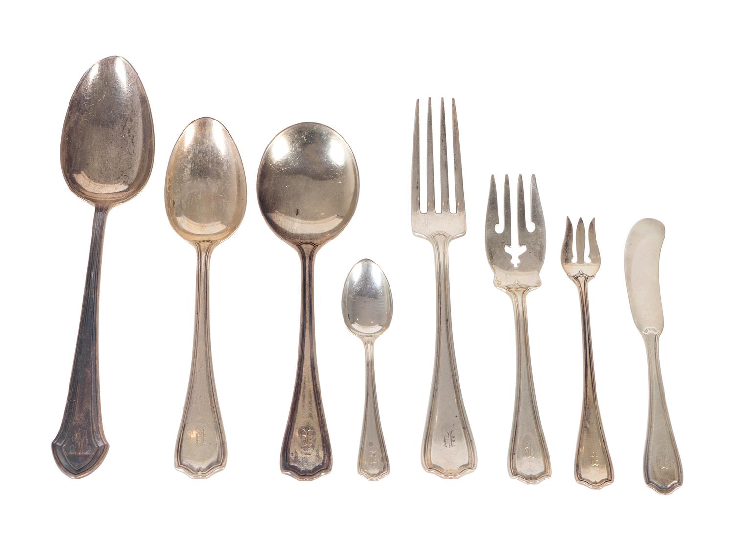 An American Silver Flatware Set — Reed & Barton, 20th Century