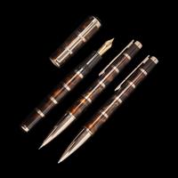 A Montblanc Limited Edition Miguel de Cervantez Fountain Pen, Rollerball Pen and Mechanical Pencil Set