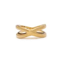 TIFFANY & CO., YELLOW GOLD 'INFINITY DOUBLE CROSSOVER' RING