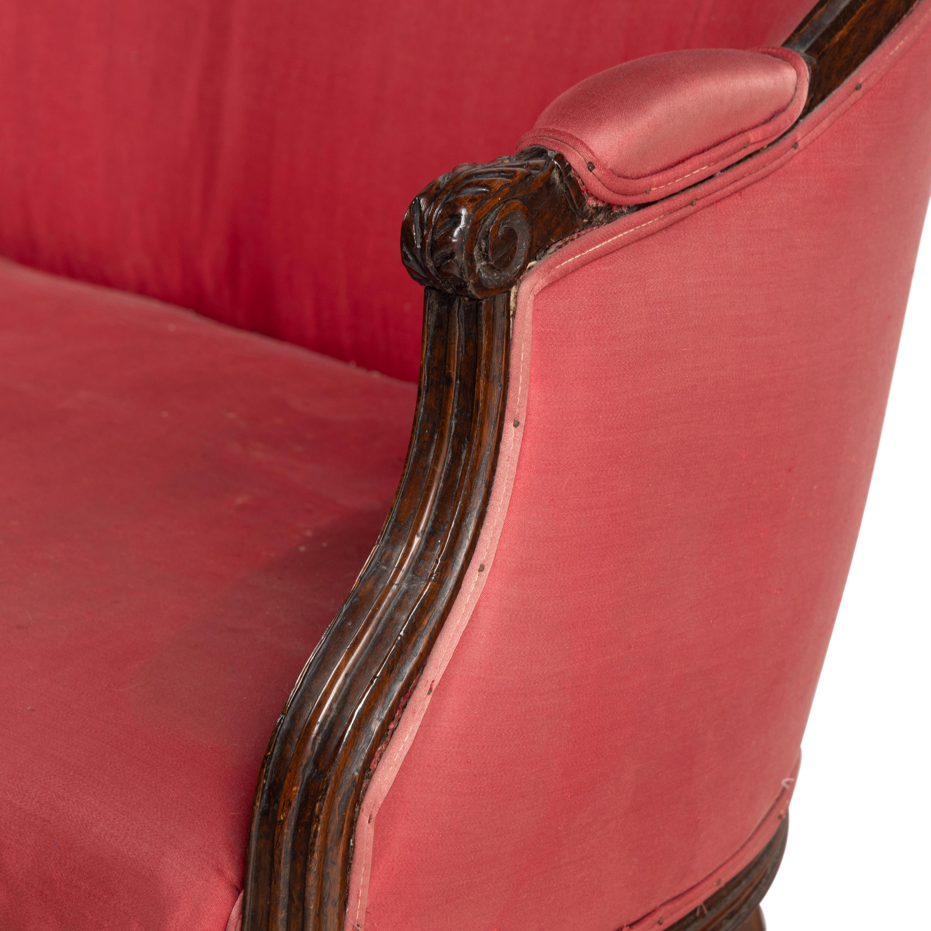 A Louis XVI Walnut Settee