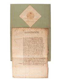 [EUROPE]. Letter signed ("Maximilian"), by Maximilian II of Austria (1527-1576).