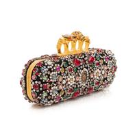 Alexander McQueen Rhinestone Knuckle Clutch