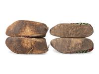 Northern Plains Beaded Hide Moccasins