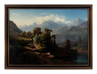 An Alpine Landscape , 1858
