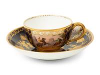 Six Meissen Porcelain Cups and Saucers — 19TH/20TH CENTURY