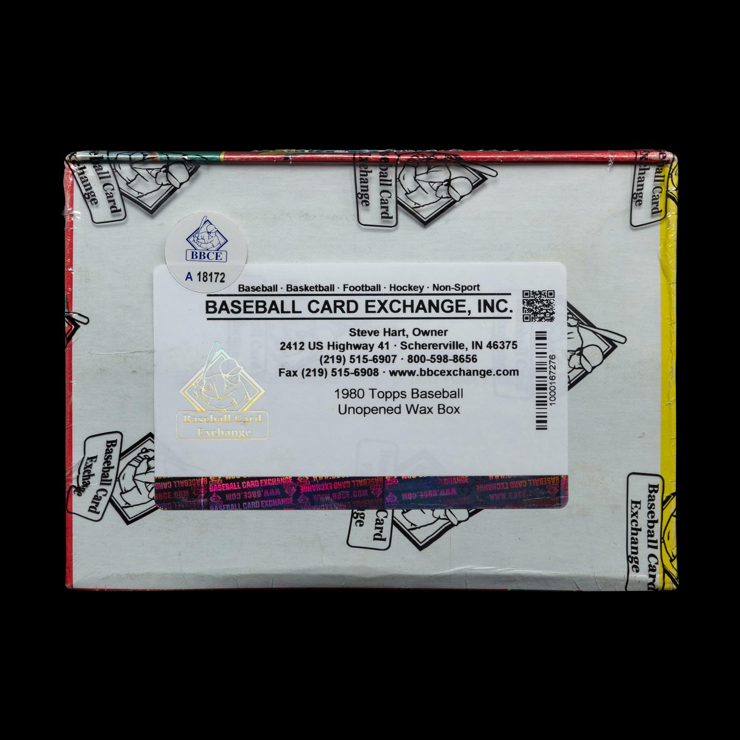 An Unopened Wax Box of 1980 Topps Baseball Cards – Possible Rickey Henderson Rookie (BBCE Certified)