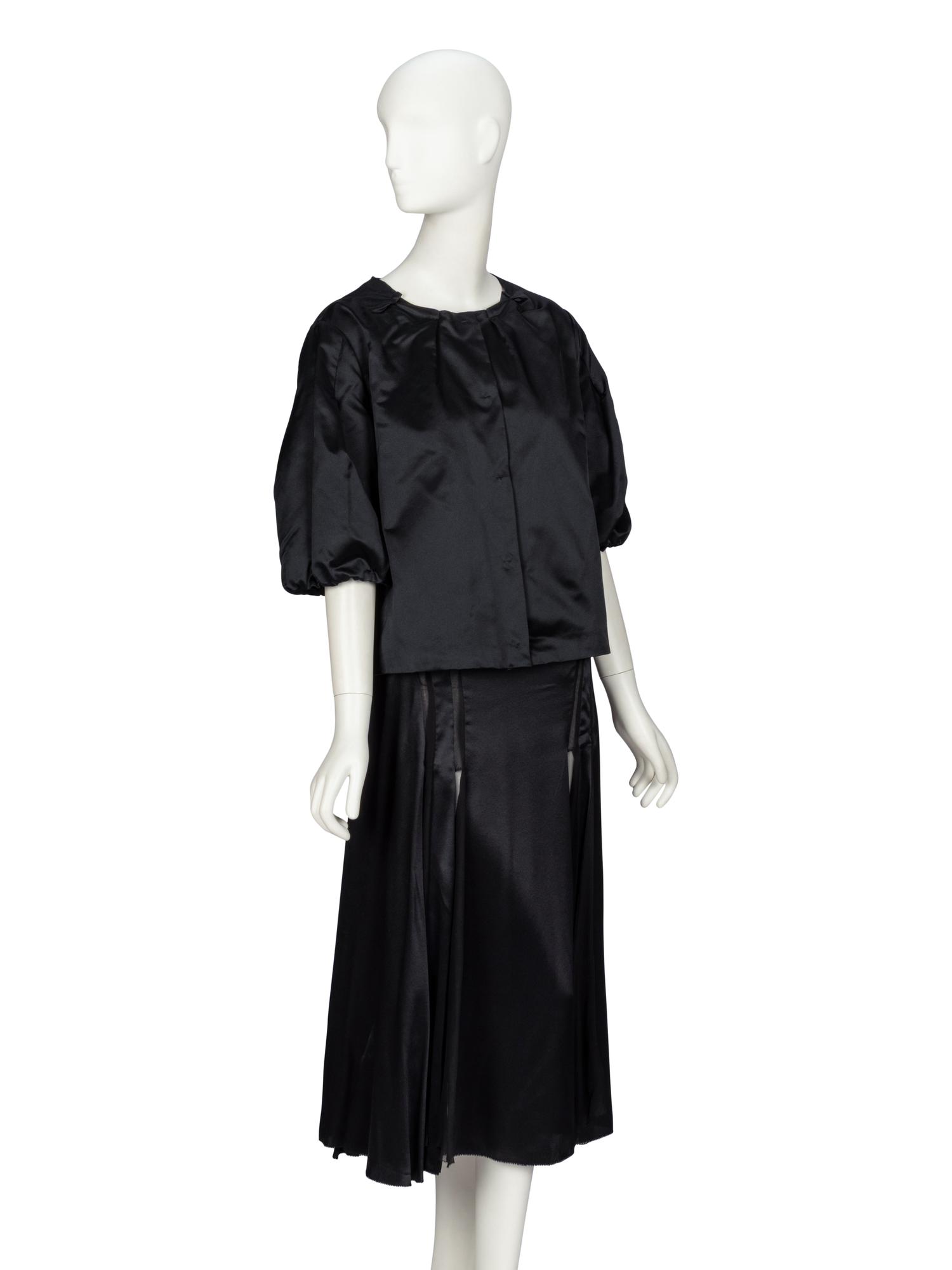 Prada & Calvin Klein, Silk Jacket & Skirt