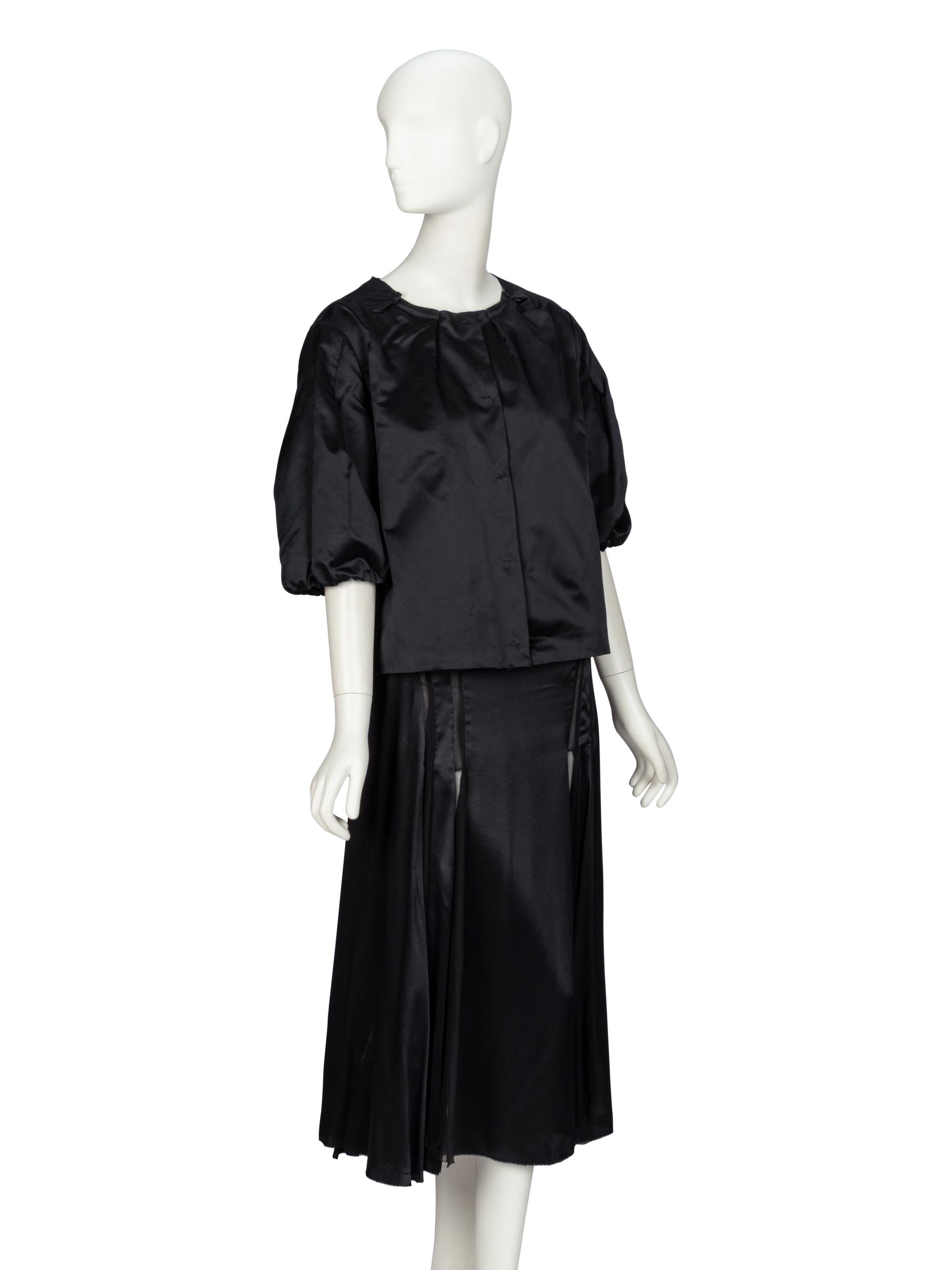 Prada & Calvin Klein, Silk Jacket & Skirt