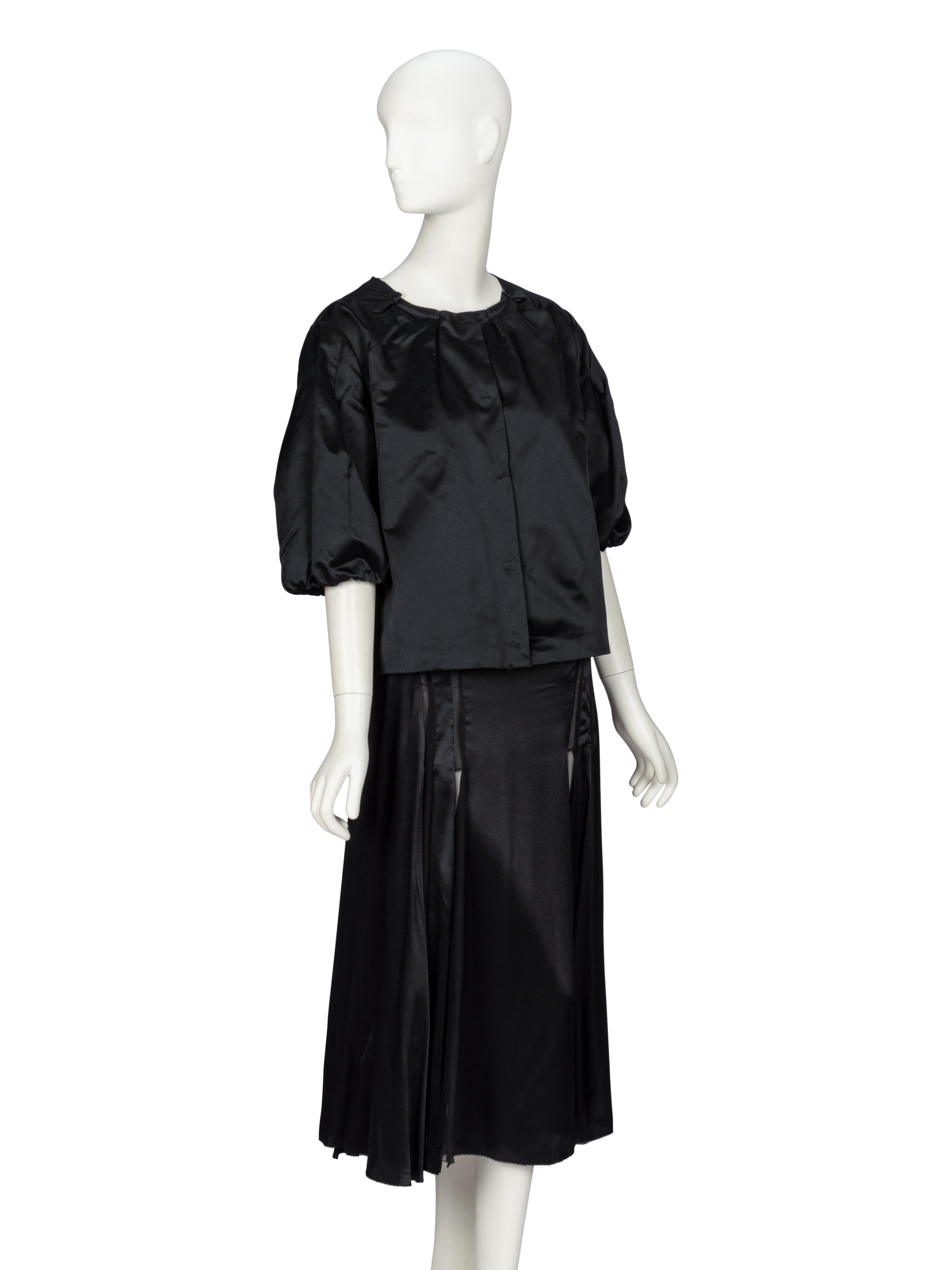 Prada & Calvin Klein, Silk Jacket & Skirt