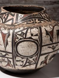 Zuni Polychrome Pottery Olla