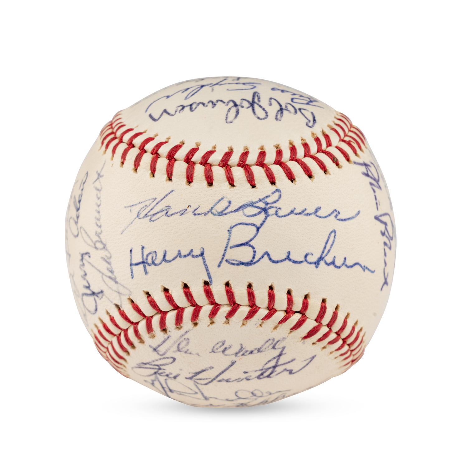 A 1965 Baltimore Orioles Team Signed Autograph Baseball