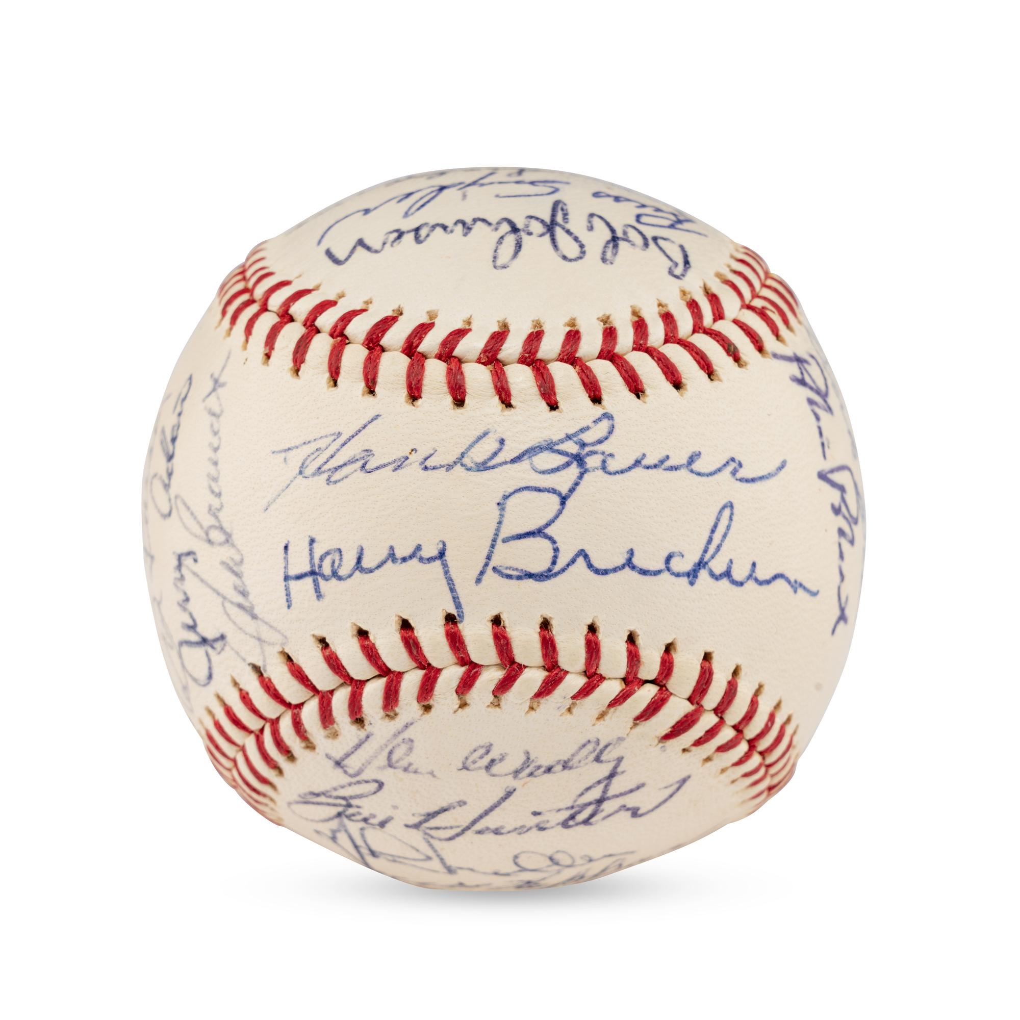 A 1965 Baltimore Orioles Team Signed Autograph Baseball