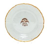 A Chinese Export American Market Porcelain Plate Diameter 7 3/4 inches.