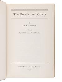 LOVECRAFT, Howard Phillips (1890-1937). The Outsider and Others . Sauk City, WI: Arkham House, 1939.