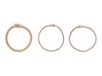 COLLECTION OF YELLOW GOLD BRACELETS