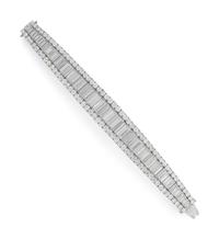 PLATINUM AND DIAMOND BRACELET