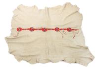 A Crow Robe Length 64 x width 72 inches.