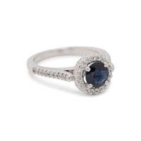 SAPPHIRE AND DIAMOND RING