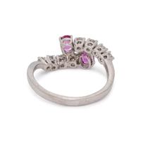 PINK SAPPHIRE AND DIAMOND RING