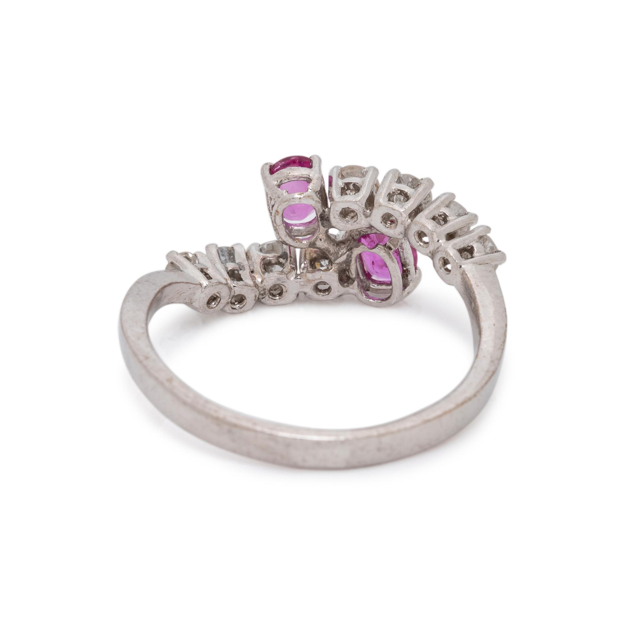 PINK SAPPHIRE AND DIAMOND RING