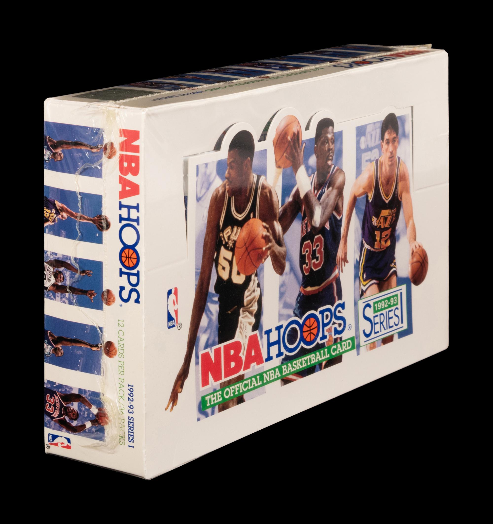 An Unopened 1992-93 NBA Hoops Series 1 Basketball Card Box