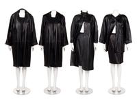 Nine Jean Muir Leather Outerwear Pieces, 1980s