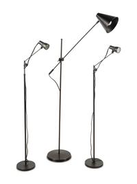 Three Contemporary Cantilever Floor Lamps