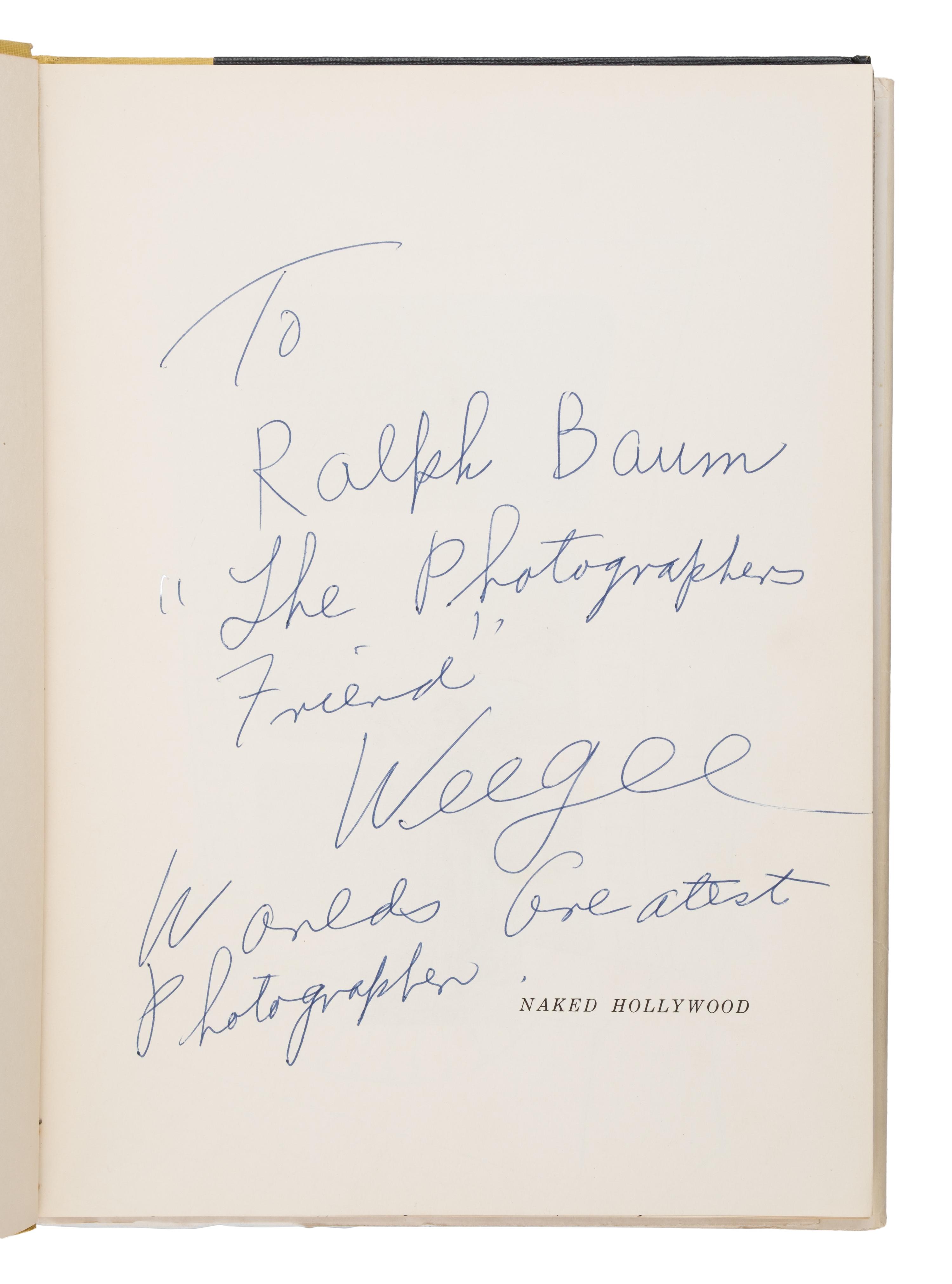 [Photography]. Weegee [pseudonym of Arthur Fellig (1899-1968)]. Naked Hollywood . New York: Pellegrini & Cudahy, 1953.