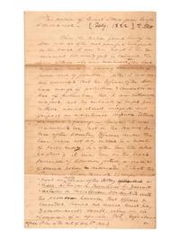 [WAR OF 1812]. JONES, Roger (1789-1852). The Nature of Brevet Commissions Briefly Considered. Autograph document signed ("R. Jones"). N.p. February 1822. Adjutant General Roger Jones decries the military's system of brevet commissions.
