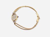 A Ladies 14K Yellow Gold and Diamond Watch by Tiffany & Co.