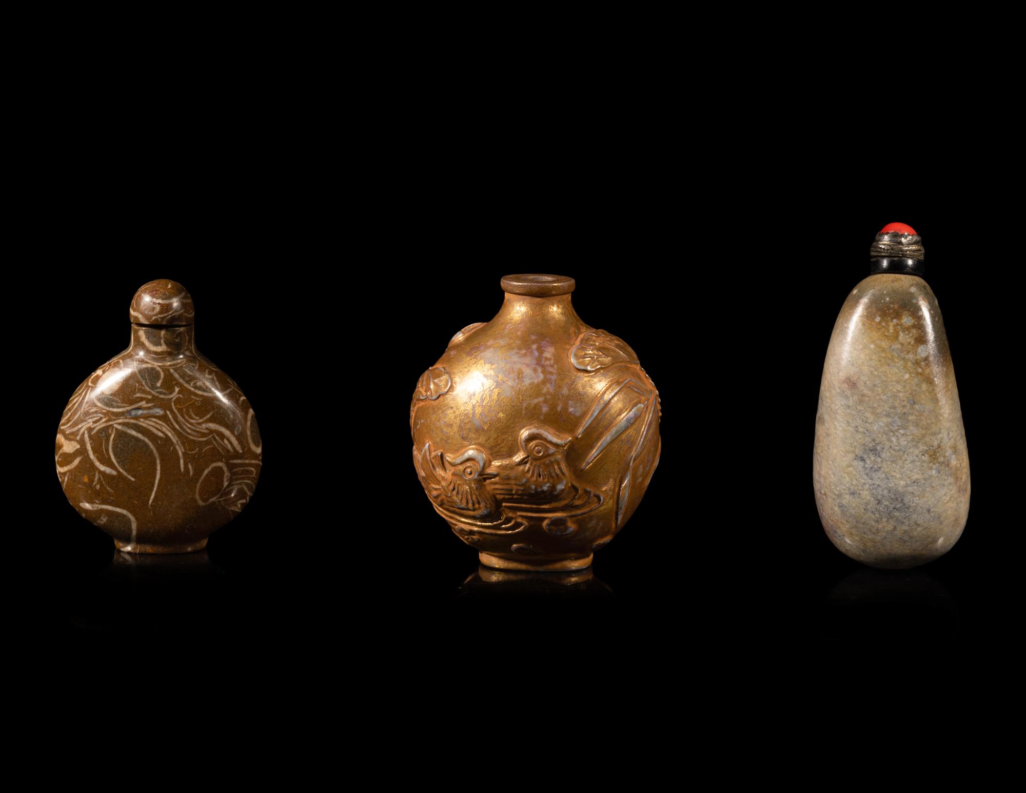 Three Chinese Snuff Bottles