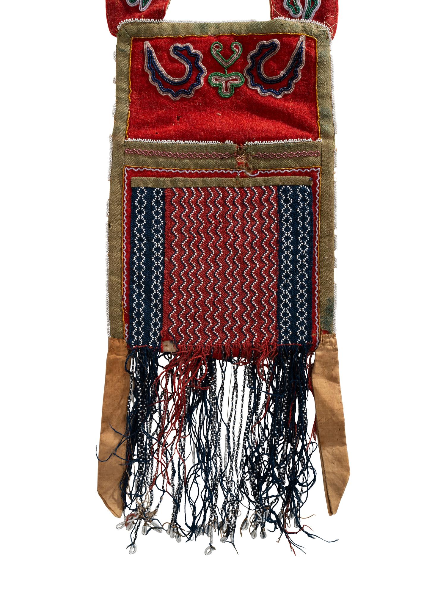 Early Great Lakes Double-Sided Bandolier Bag