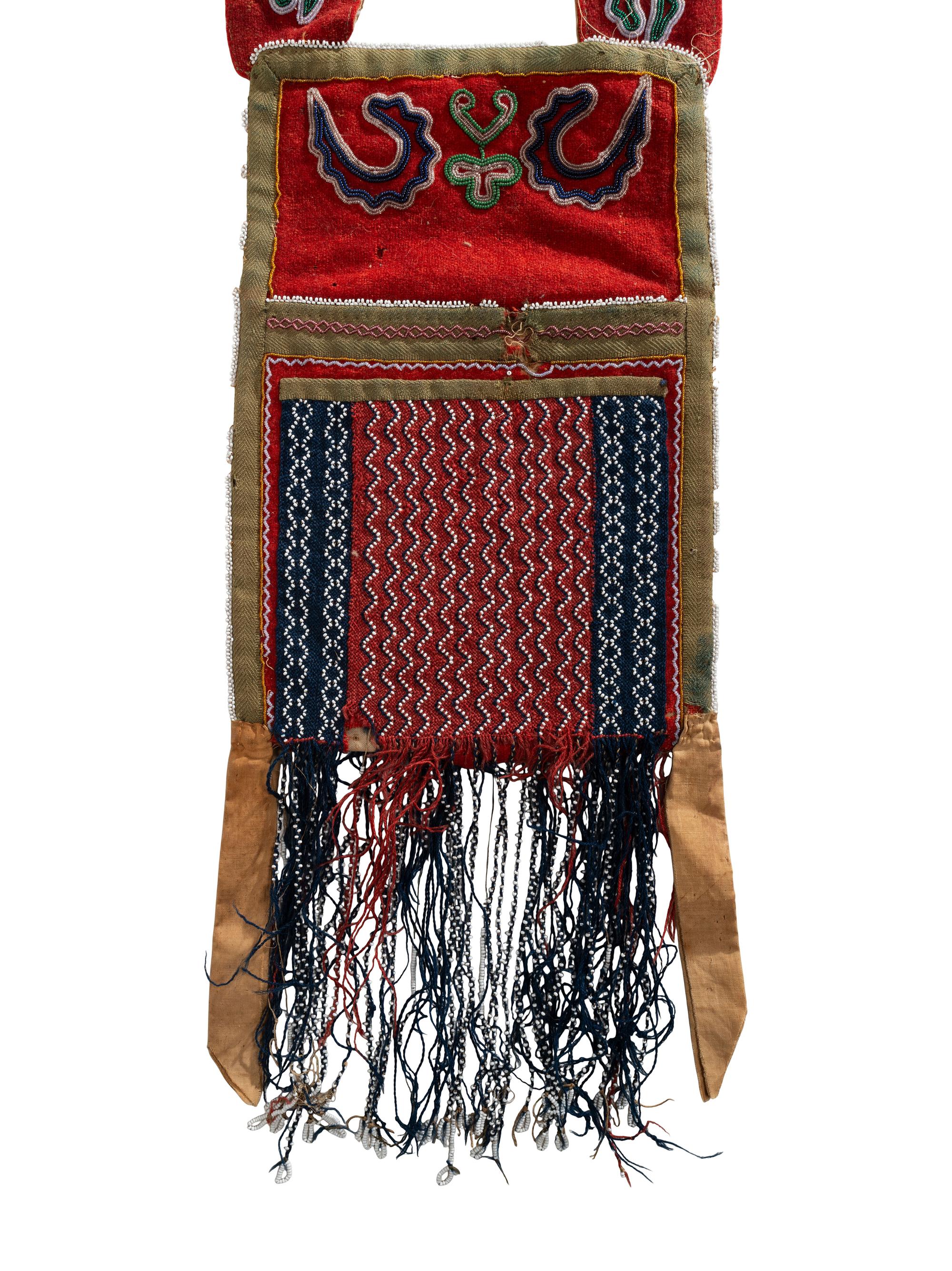 Early Great Lakes Double-Sided Bandolier Bag