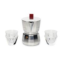A Baccarat and Alessi Espresso Set