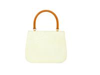 Gucci White Ostrich Handbag