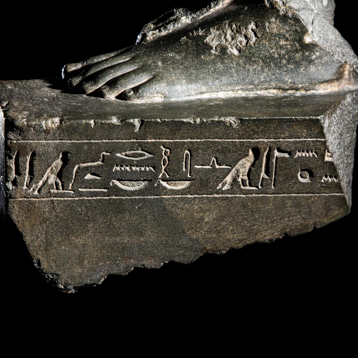 An Egyptian Greywacke Foot Fragment for Hory