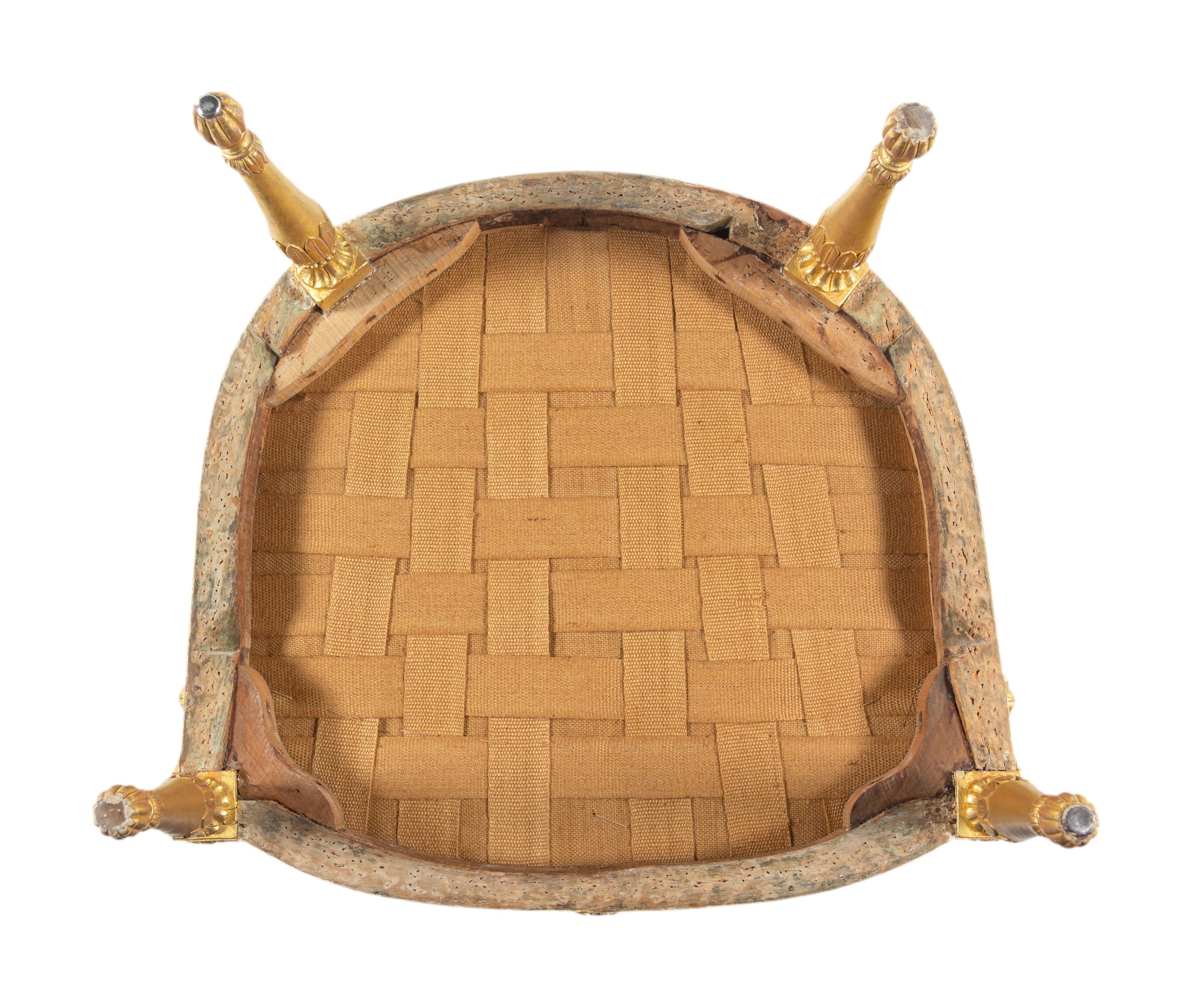 A George III Giltwood Bergère