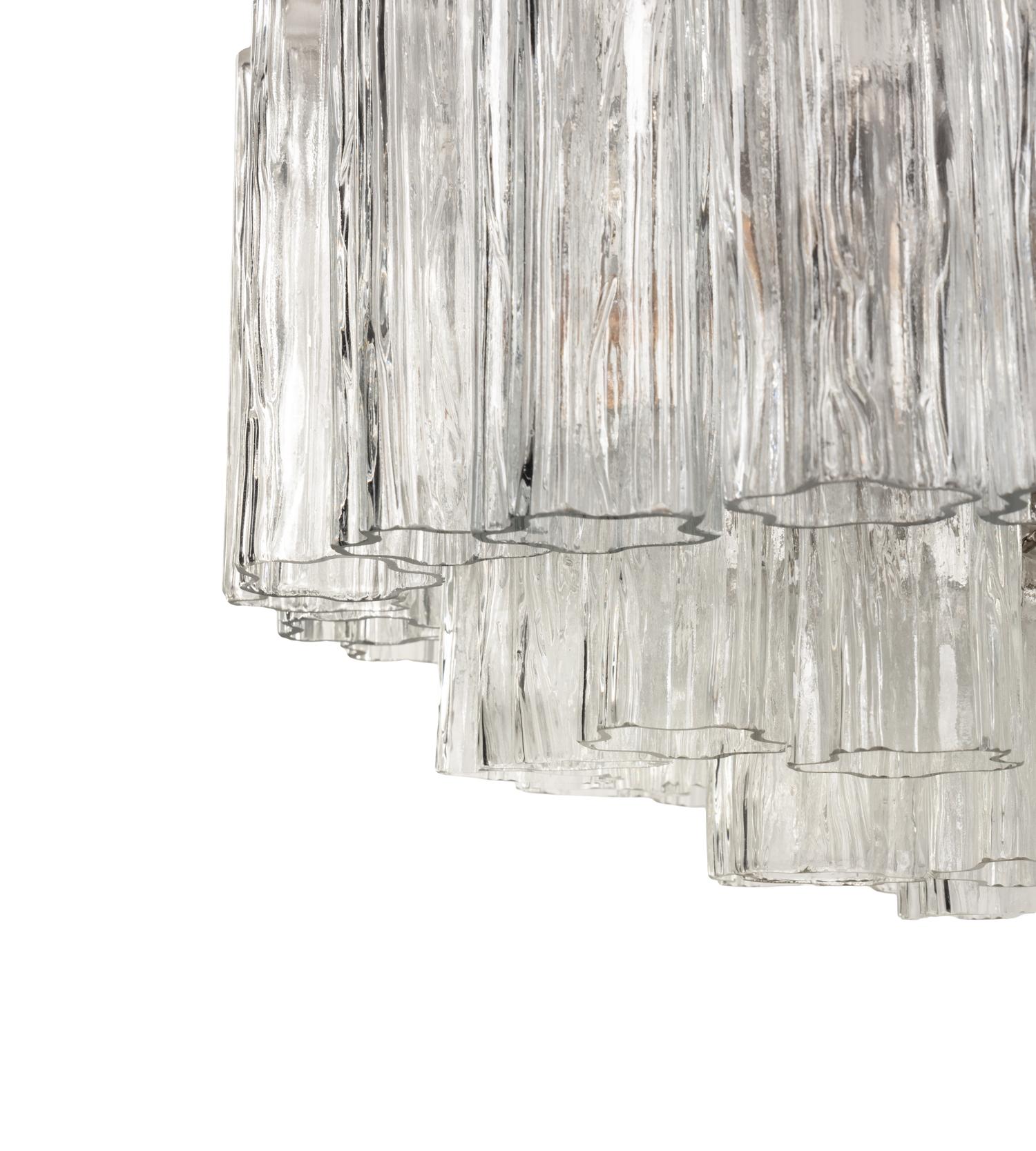 A Murano Tronci Glass Chandelier